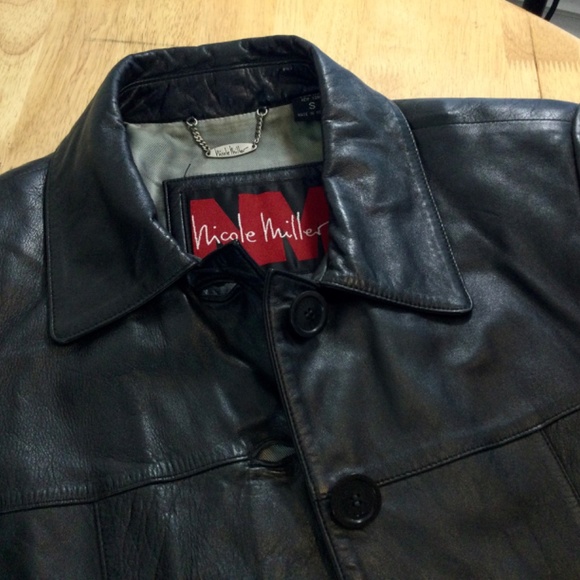 Nicole Miller Soft and Supple Leather Jacket, - Picture 2 of 8